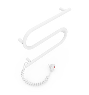 Электрический полотенцесушитель Laris Зебра Змеевик 25 ЧК2 500 х 330 Э подкл. слева фото