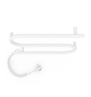 Электрический полотенцесушитель Laris Зебра Змеевик 25 ЧК2 500 х 330 Э подкл. слева фото