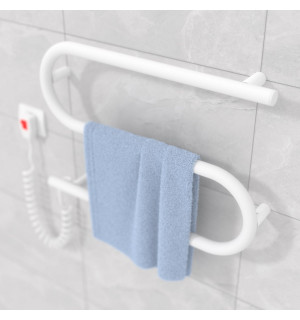 Электрический полотенцесушитель Laris Зебра Змеевик 25 ЧК2 500 х 330 Э подкл. слева фото