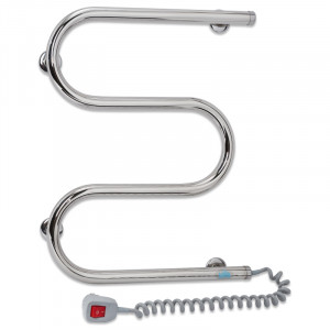 Электрический полотенцесушитель Laris Зебра Лавина ЧКЧ13 500 х 1200 Э (подкл. справа) фото