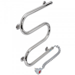 Электрический полотенцесушитель Laris Зебра Лавина ЧКЧ13 500 х 1200 Э (подкл. справа) фото