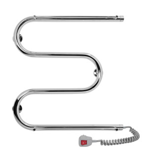 Электрический полотенцесушитель Laris Змеевик 25 РС3 500 х 500 с 2-мя полками Э (подкл. справа) фото