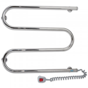 Электрический полотенцесушитель Laris Зебра Горизонт ЧК6 1000 х 600 Э (подкл. справа) R3 фото