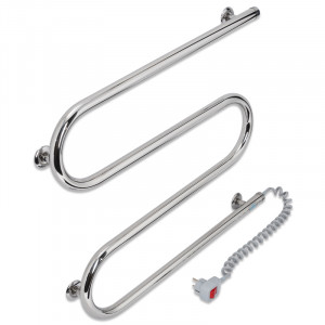 Электрический полотенцесушитель Laris Зебра Горизонт ЧК6 1000 х 600 Э (подкл. справа) R3 фото