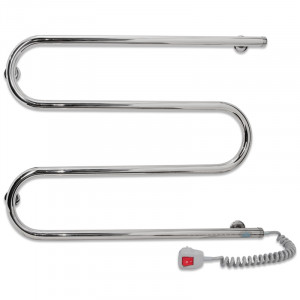 Электрический полотенцесушитель Laris Зебра Альфа ЧКЧ10 500 х 900 Э (подкл. слева) R3 фото