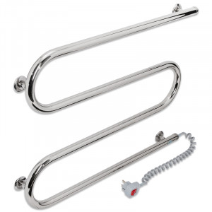 Электрический полотенцесушитель Laris Зебра Альфа ЧКЧ10 500 х 900 Э (подкл. слева) R3 фото