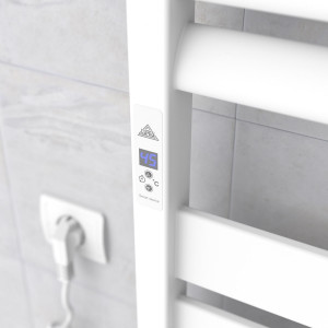 Электрический полотенцесушитель Laris Зебра Лавина ЧК10 500 х 900 Э (подкл. слева) фото