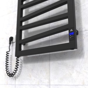 Электрический полотенцесушитель Laris Зебра Комфорт ЧКЧ10 500 х 900 Э (подкл. слева) R3 фото