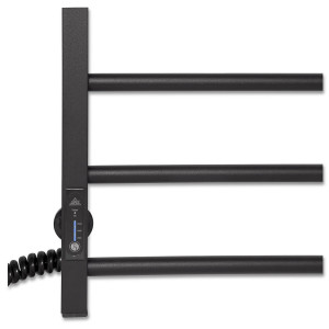 Электрический полотенцесушитель Laris Зебра Альфа ЧКЧ10 500 х 900 Э (подкл. слева) R3 фото