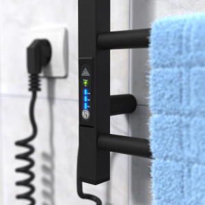 Электрический полотенцесушитель Laris Зебра Альфа ЧКЧ8 500 х 800 Э (подкл. слева) R3 фото