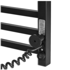 Электрический полотенцесушитель Laris Зебра Лавина ЧКЧ10 500 х 900 Э (подкл. слева) фото