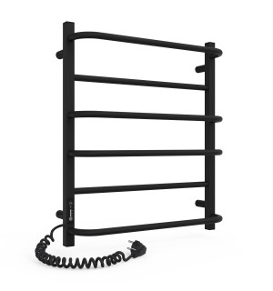 Электрический полотенцесушитель Laris Зебра Комфорт ЧКЧ6 500 х 600 Э (подкл. слева) R3 фото