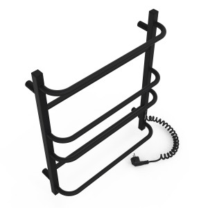 Электрический полотенцесушитель Laris Зебра Комфорт ЧКЧ6 500 х 600 Э (подкл. справа) R3 фото