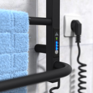 Электрический полотенцесушитель Laris Зебра Комфорт ЧКЧ6 500 х 600 Э (подкл. справа) R3 фото