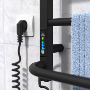 Электрический полотенцесушитель Laris Зебра Комфорт ЧКЧ8 500 х 800 Э (подкл. слева) R3 фото