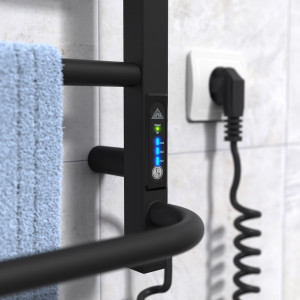 Электрический полотенцесушитель Laris Зебра Комфорт ЧКЧ8 500 х 800 Э (подкл. справа) R3 фото