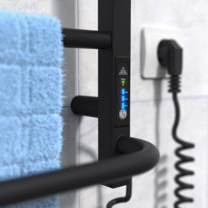 Электрический полотенцесушитель Laris Зебра Комфорт ЧКЧ10 500 х 900 Э (подкл. справа) R3 фото