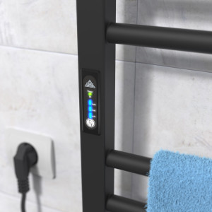 Электрический полотенцесушитель Laris Зебра Комфорт ЧКЧ10 500 х 900 Э (подкл. справа) R3 фото