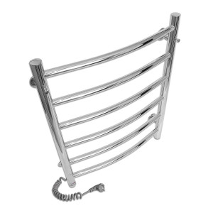 Электрический полотенцесушитель Laris Зебра Комфорт ЧК6 500 х 600 Э с полкой (подкл. слева) R3 фото