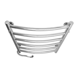 Электрический полотенцесушитель Laris Зебра Комфорт ЧК6 500 х 600 Э с полкой (подкл. слева) R3 фото