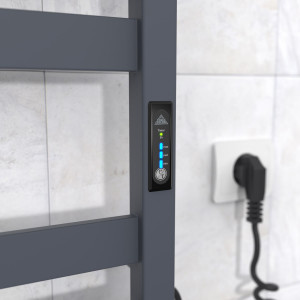 Электрический полотенцесушитель Laris Зебра Кватро ЧК(ГМ)8 500 х 800 Э (подкл. справа) R3 фото