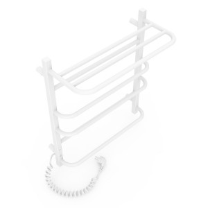 Электрический полотенцесушитель Laris Зебра Комфорт ЧК6 500 х 600 Э с полкой (подкл. слева) R3 фото