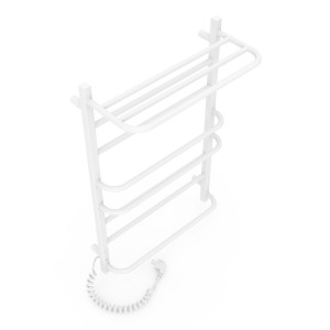 Электрический полотенцесушитель Laris Зебра Комфорт ЧК8 500 х 800 Э с полкой (подкл. слева) R3 фото