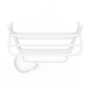 Электрический полотенцесушитель Laris Зебра Комфорт ЧК8 500 х 800 Э с полкой (подкл. слева) R3 фото