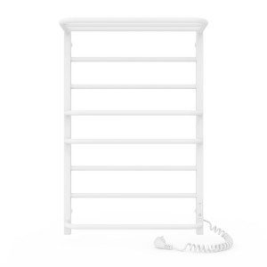 Электрический полотенцесушитель Laris Зебра Комфорт ЧК8 500 х 800 Э с полкой (подкл. справа) R3 фото