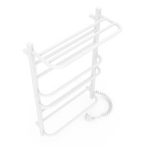 Электрический полотенцесушитель Laris Зебра Комфорт ЧК8 500 х 800 Э с полкой (подкл. справа) R3 фото