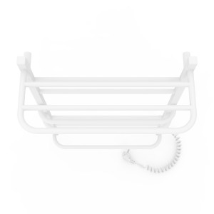 Электрический полотенцесушитель Laris Зебра Комфорт ЧК8 500 х 800 Э с полкой (подкл. справа) R3 фото