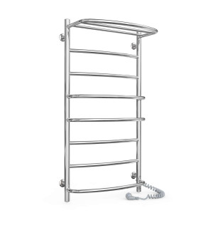 Электрический полотенцесушитель Laris Еврофлеш П8 500 х 1000 с полкой Э (подкл. справа) S3 фото