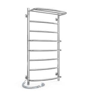 Электрический полотенцесушитель Laris Еврофлеш П8 500 х 1000 с полкой Э (подкл. слева) S3 фото