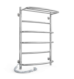 Электрический полотенцесушитель Laris Еврофлеш П6 500 х 800 с полкой Э (подкл. слева) S3 фото