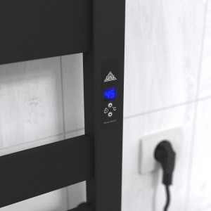 Электрический полотенцесушитель Laris Зебра Афина ЧК(Ч)9 500 х 1100  Э (подкл. справа) фото