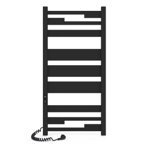 Электрический полотенцесушитель Laris Зебра Афина ЧК(Ч)9 500 х 1100  Э (подкл. слева) фото