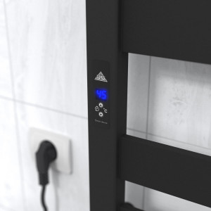 Электрический полотенцесушитель Laris Зебра Афина ЧК(Ч)9 500 х 1100  Э (подкл. слева) фото