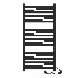 Электрический полотенцесушитель Laris Зебра Тетрис ЧК(Ч)12 500 х 1100 Э (подкл. справа) фото