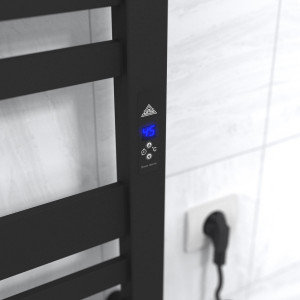 Электрический полотенцесушитель Laris Зебра Тетрис ЧК(Ч)12 500 х 1100 Э (подкл. справа) фото