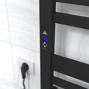 Электрический полотенцесушитель Laris Зебра Тетрис ЧК(Ч)12 500 х 1100 Э (подкл. слева) фото