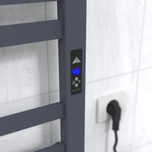 Электрический полотенцесушитель Laris Зебра Практик ЧК(Ч)6 1000 х 600 Э (подкл. справа) R3 фото