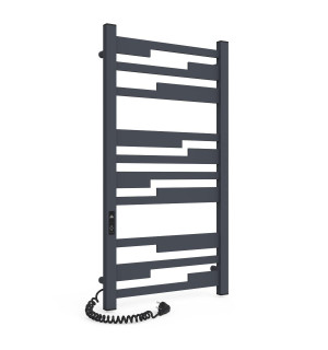 Электрический полотенцесушитель Laris Зебра Тетрис ЧК(ГМ)10 500 х 1000 Э (подкл. слева) фото