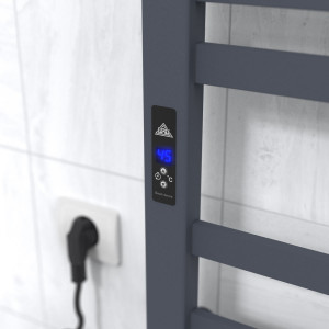 Электрический полотенцесушитель Laris Зебра Тетрис ЧК(ГМ)10 500 х 1000 Э (подкл. слева) фото