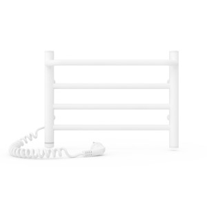 Электрический полотенцесушитель Laris Зебра Комфорт ЧК8 500 х 800 Э с полкой (подкл. слева) R3 фото