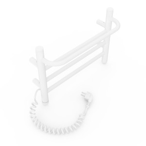 Электрический полотенцесушитель Laris Зебра Комфорт ЧК8 500 х 800 Э с полкой (подкл. слева) R3 фото