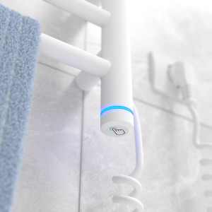 Электрический полотенцесушитель Laris Зебра Прайм ЧК4 400 х 300 Э (подкл. справа) S3 фото