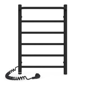 Электрический полотенцесушитель Laris Зебра Прайм ЧК (Ч) 6 400 х 600 Э (подкл. слева) S3 фото