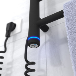 Электрический полотенцесушитель Laris Зебра Прайм ЧК (Ч) 6 400 х 600 Э (подкл. слева) S3 фото