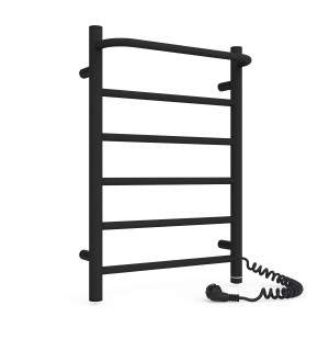 Электрический полотенцесушитель Laris Зебра Прайм ЧК (Ч) 6 400 х 600 Э (подкл. справа) S3 фото