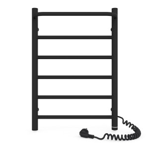 Электрический полотенцесушитель Laris Зебра Прайм ЧК (Ч) 6 400 х 600 Э (подкл. справа) S3 фото